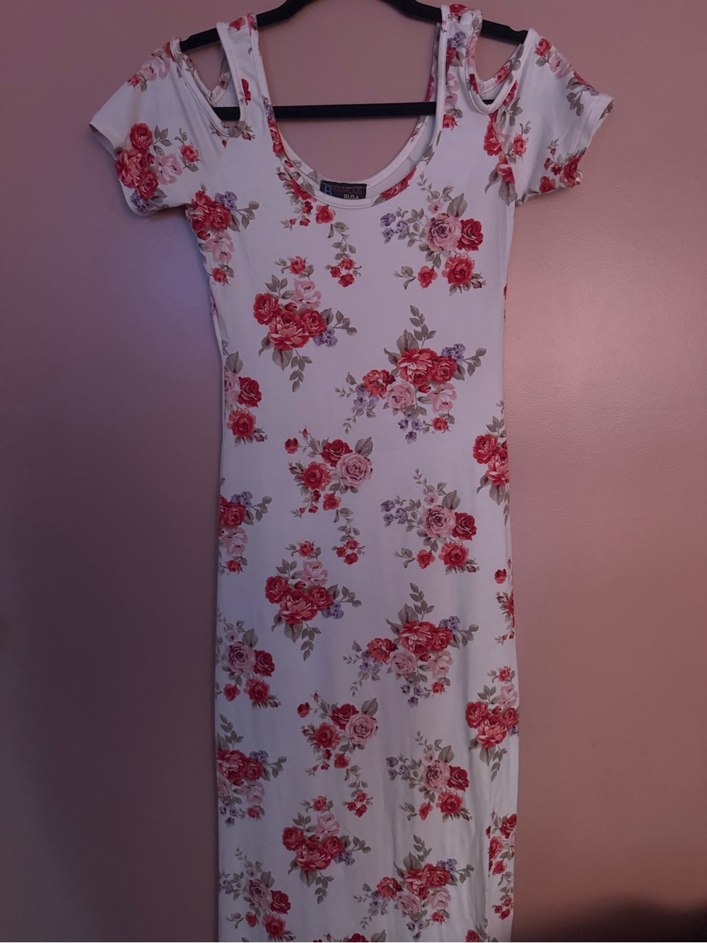 Long foral dress, butter soft material
